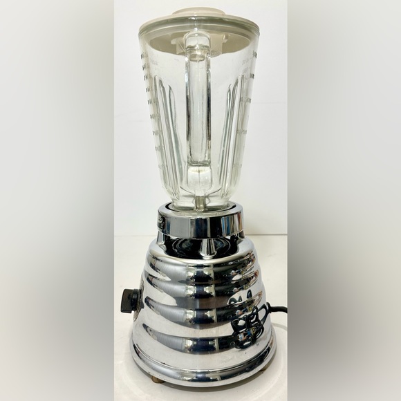 Vintage 1950's Oster Osterizer Model 403 Beehive Chrome 4 Cup 2 Speed Blender - Picture 5 of 12